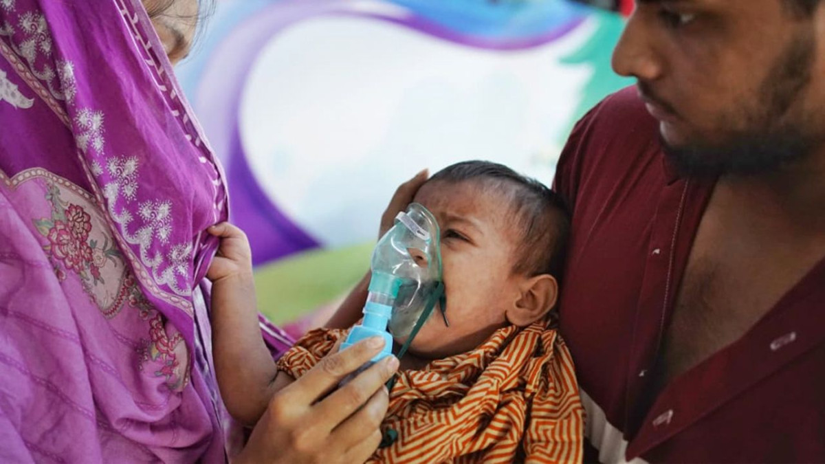 হামের উপসর্গ নিয়ে হাসপাতালে চিকিৎসাধীন এক শিশু