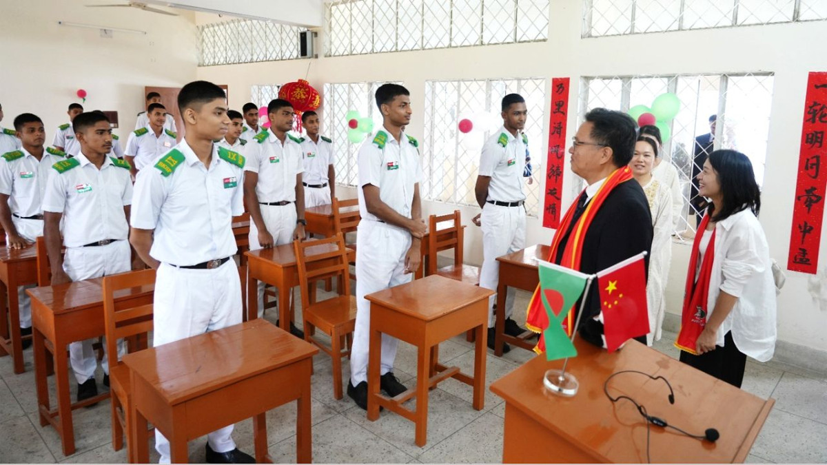 বিকেএসপিতে চীনা ভাষা শিক্ষা সেন্টার উদ্বোধন করা হয়েছে