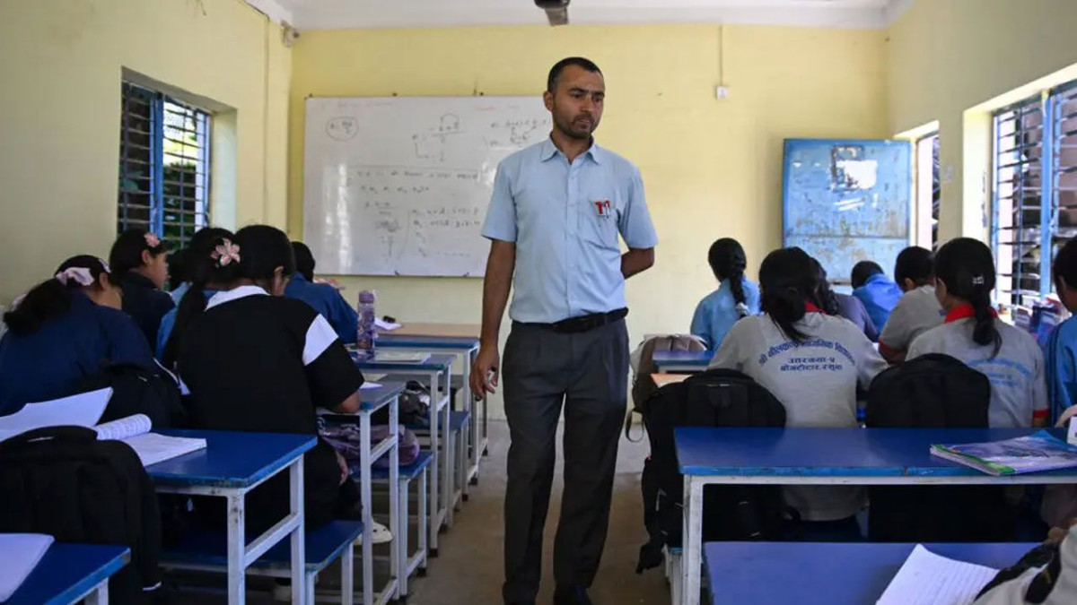 নেপালের একটি স্কুল