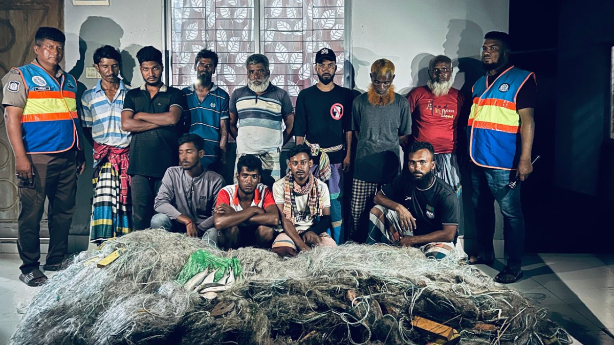 ইলিশ, নৌ পুলিশ, গ্রেফতার, জেলে, অভিযান