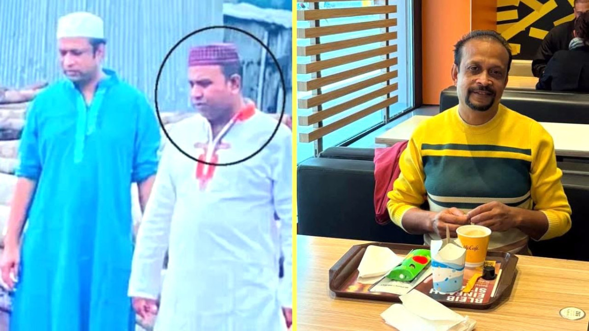 নিহত বিএনপি নেতা জাহিদুল আলম জাহাঙ্গীর, (ডানে) অভিযুক্ত আলমগীর শিকদার