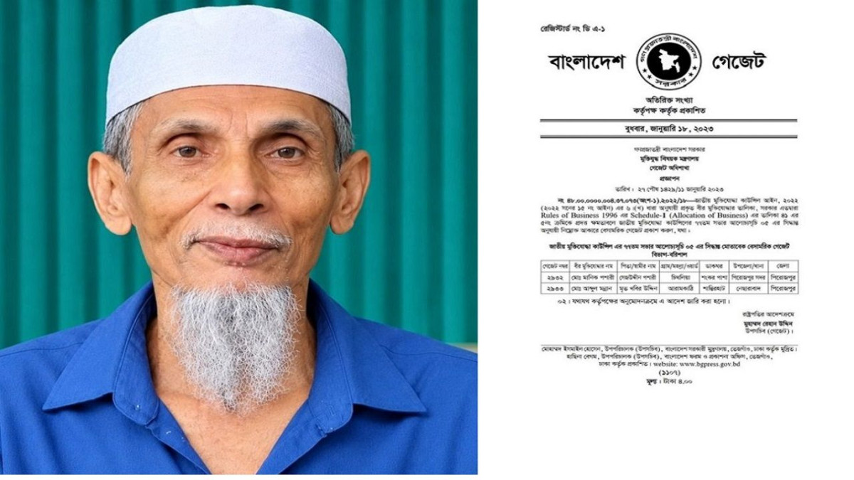 সাঈদীর বিরুদ্ধে সাক্ষ্য দেয়ার পর মুক্তিযোদ্ধার গেজেটভুক্ত হন মানিক পশারী