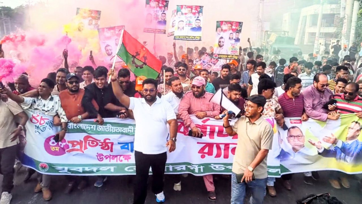 যুবদল, প্রতিষ্ঠাবার্ষিকী, শোভাযাত্রা