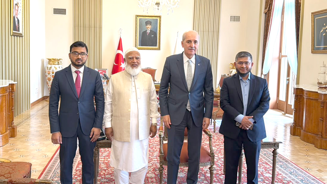 A Jamaat delegation, including Dr- Shafiqur Rahman, with the Speaker of the Turkish Parliament